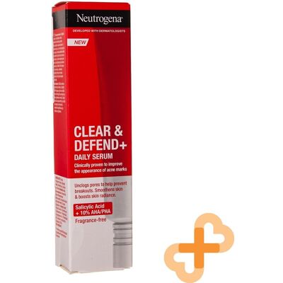 Neutrogena Clear & Defend + Sérum quotidien contre l'acné (30ml) - Publicité Neutrogena Clear & Defend + Sérum quotidien contre l'acné (30ml) - Publicité