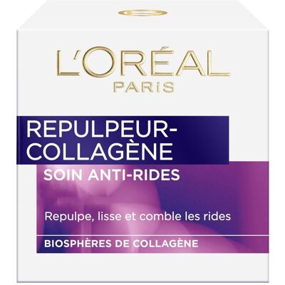 L'Oréal L Oreal Creme Repulpeur Collagene Anti Rides Lisse Comble Les Rides 50ml Neuf - Publicité L'Oréal L Oreal Creme Repulpeur Collagene Anti Rides Lisse Comble Les Rides 50ml Neuf - Publicité