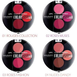 Déstockage Lot De 4 Coffrets Lèvres Palette Colorissimo Bourjois De 3 Nuances - Publicité Déstockage Lot De 4 Coffrets Lèvres Palette Colorissimo Bourjois De 3 Nuances - Publicité