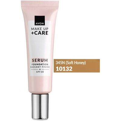 Avon Fond De Teint-Sérum 3 En 1 Miel Doux 345n - Publicité Avon Fond De Teint-Sérum 3 En 1 Miel Doux 345n - Publicité