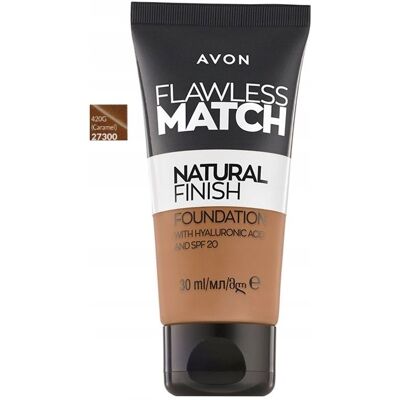 Fond De Teint Liquide Avon Flawless Match Caramel 420 G - Publicité Fond De Teint Liquide Avon Flawless Match Caramel 420 G - Publicité