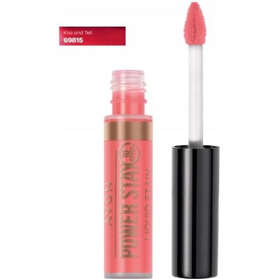 Rouge À Lèvres Liquide Avon Kiss And Tell, Tenue Jusqu'À 10 Heures - Publicité Rouge À Lèvres Liquide Avon Kiss And Tell, Tenue Jusqu'À 10 Heures - Publicité