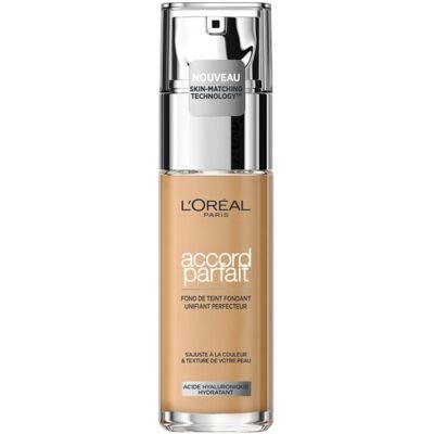 L'Oreal Fond De Teint Accord Parfait 5r Sable Rosé Acide Hyaluronique L'Oréal - Publicité L'Oreal Fond De Teint Accord Parfait 5r Sable Rosé Acide Hyaluronique L'Oréal - Publicité