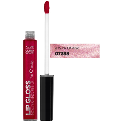 Gloss À Lèvres Ultra-Brillant Avon Wink Of Pink - Publicité Gloss À Lèvres Ultra-Brillant Avon Wink Of Pink - Publicité