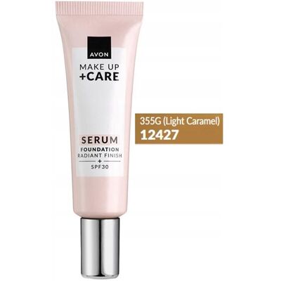 Avon Fond De Teint-Sérum 3 En 1 Caramel Clair 355 G - Publicité Avon Fond De Teint-Sérum 3 En 1 Caramel Clair 355 G - Publicité
