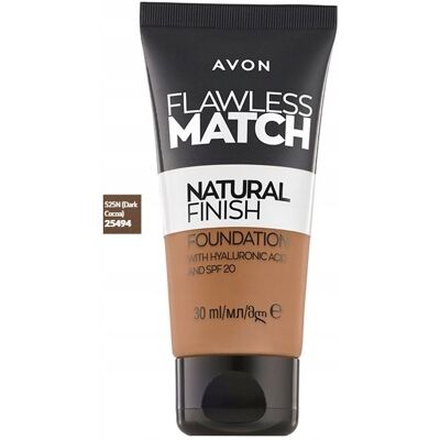Fond De Teint Liquide Avon Flawless Match Dark Cocoa 525 N - Publicité Fond De Teint Liquide Avon Flawless Match Dark Cocoa 525 N - Publicité