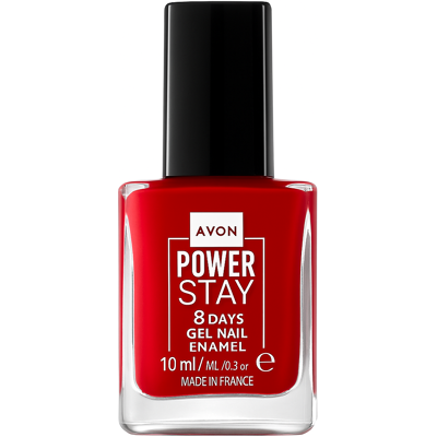 Vernis À Ongles Gel Hybride Effet Rouge Avon Powerstay Red Is Red - Publicité Vernis À Ongles Gel Hybride Effet Rouge Avon Powerstay Red Is Red - Publicité