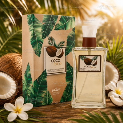 Eau De Toilette Pour Femme Noix De Coco De Prady - Publicité Eau De Toilette Pour Femme Noix De Coco De Prady - Publicité