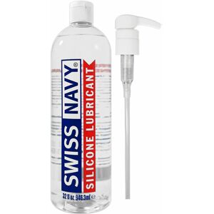 Lubrifiant en Silicone Swiss Navy - 946,3ml - Publicité Lubrifiant en Silicone Swiss Navy - 946,3ml - Publicité