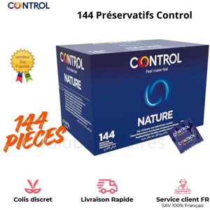 Boîte Lot 144 Préservatifs Control Homme Ce, Capote Nature, Livraison Rapide - Publicité Boîte Lot 144 Préservatifs Control Homme Ce, Capote Nature, Livraison Rapide - Publicité