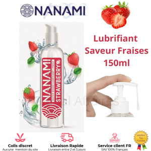 Nanami Lubrifiant Intime Saveur Fraise – Formule À Base D'Eau Non Grasse Vaginal Anal - Publicité Nanami Lubrifiant Intime Saveur Fraise – Formule À Base D'Eau Non Grasse Vaginal Anal - Publicité