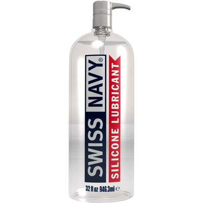 Lubrifiant en Silicone Swiss Navy - 946,3ml - Publicité Lubrifiant en Silicone Swiss Navy - 946,3ml - Publicité