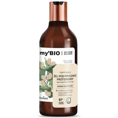 Gel Douche Protéiné Régénérant My'Bio De Farmona, Parfum Mûrier Du Pacifique, 50 - Publicité Gel Douche Protéiné Régénérant My'Bio De Farmona, Parfum Mûrier Du Pacifique, 50 - Publicité