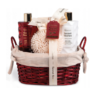 Idc Institute Panier Cadeau Femme Gel Douche Crème Corps Sels De Bain Éponge Eva - Publicité Idc Institute Panier Cadeau Femme Gel Douche Crème Corps Sels De Bain Éponge Eva - Publicité