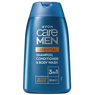 Shampoing, Après-Shampoing Et Gel Lavant Pour Hommes Avon 200 Ml - Publicité Shampoing, Après-Shampoing Et Gel Lavant Pour Hommes Avon 200 Ml - Publicité