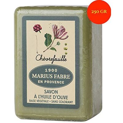 Marius Fabre Savon De Marseille – Savonnette De 250g À L'Huile D'Olive, Au Chèvrefeuille - Publicité Marius Fabre Savon De Marseille – Savonnette De 250g À L'Huile D'Olive, Au Chèvrefeuille - Publicité