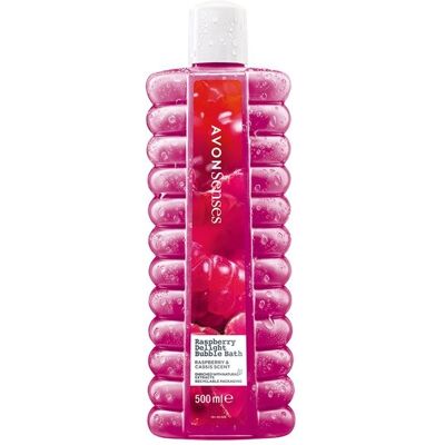 Lotion De Bain Avon Délice Framboise Cassis 500 Ml - Publicité Lotion De Bain Avon Délice Framboise Cassis 500 Ml - Publicité