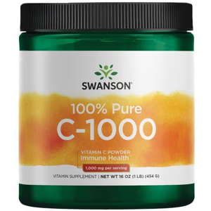 Poudre de Vitamine C Swanson - 1000mg, 454g - Soutien immunitaire - Publicité Poudre de Vitamine C Swanson - 1000mg, 454g - Soutien immunitaire - Publicité