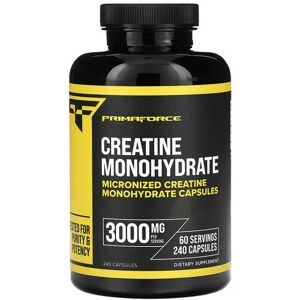 Capsules de Créatine Monohydrate Primaforce - 240 Composants - 3000 Mg - Publicité Capsules de Créatine Monohydrate Primaforce - 240 Composants - 3000 Mg - Publicité