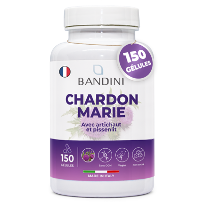 Bandini® Chardon Marie 150 Gélules Vegan - Complexe Extra Fort De Chardon-Marie - Publicité Bandini® Chardon Marie 150 Gélules Vegan - Complexe Extra Fort De Chardon-Marie - Publicité