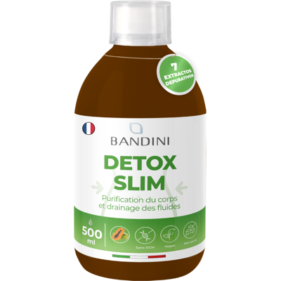 Bandini - Detox Slim 500ml - 500ml - Boisson détox - Publicité Bandini - Detox Slim 500ml - 500ml - Boisson détox - Publicité