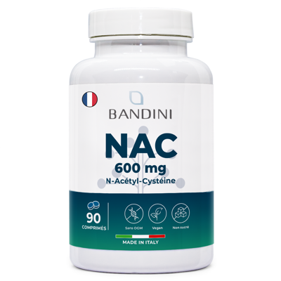 Bandini - N-Acétyl-Cystéine 600 Mg - Complément - Publicité Bandini - N-Acétyl-Cystéine 600 Mg - Complément - Publicité