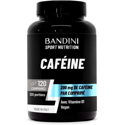Bandini Caféine 200 Mg Avec Vitamine B1 120 Comprimés - Publicité Bandini Caféine 200 Mg Avec Vitamine B1 120 Comprimés - Publicité