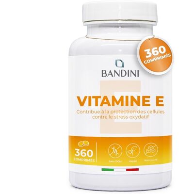 Bandini Vitamine E Pure 360 Comprimés - Publicité Bandini Vitamine E Pure 360 Comprimés - Publicité