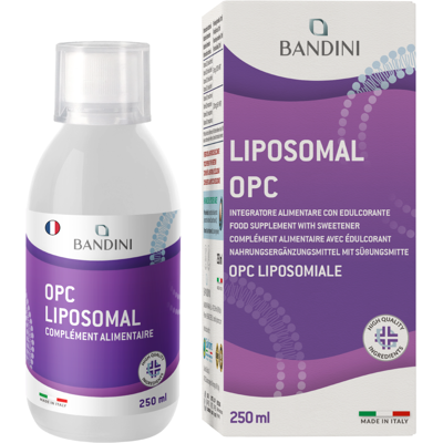 Bandini® Opc Liposomal Liquide 250ml Extrait De Pépins De Raisin 95% 25 Jour - Publicité Bandini® Opc Liposomal Liquide 250ml Extrait De Pépins De Raisin 95% 25 Jour - Publicité