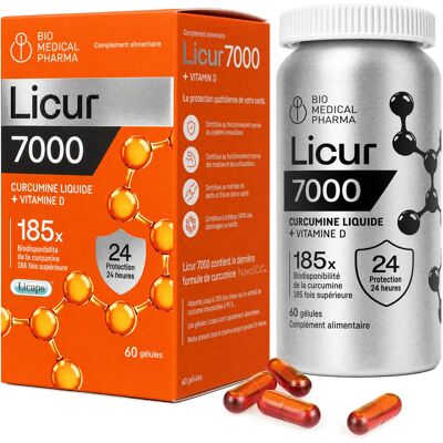 Bio Medical Pharma Licur7000 + Vitamine D - Soutien immunitaire - 60 capsules - Publicité Bio Medical Pharma Licur7000 + Vitamine D - Soutien immunitaire - 60 capsules - Publicité