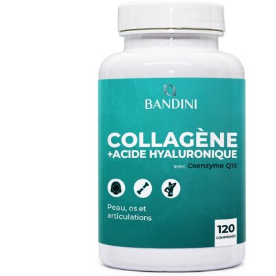 Bandini® Collagène Et Acide Hyaluronique 120 Comprimés - Collagène Hydrolysé - Publicité Bandini® Collagène Et Acide Hyaluronique 120 Comprimés - Collagène Hydrolysé - Publicité