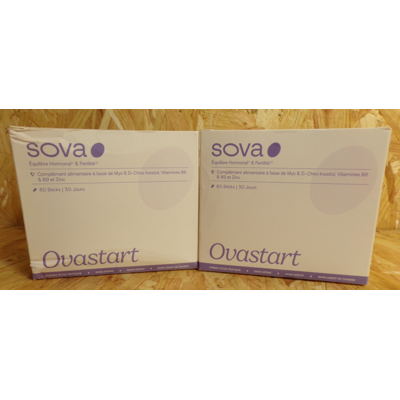 Sova Ovastart Equilibre Hormonal Et Fertilite 2x60 Sticks 01/2027 - Publicité Sova Ovastart Equilibre Hormonal Et Fertilite 2x60 Sticks 01/2027 - Publicité