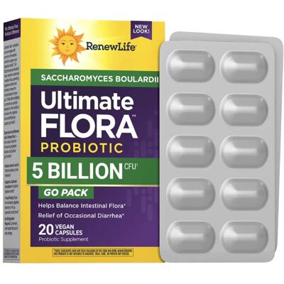 Renew Life Saccharomyces Boulardii 5 Milliards 20 Gélules Santé Intestinale, Diarrhée, A... Publicité Renew Life Saccharomyces Boulardii 5 Milliards 20 Gélules Santé Intestinale, Diarrhée, A... Publicité