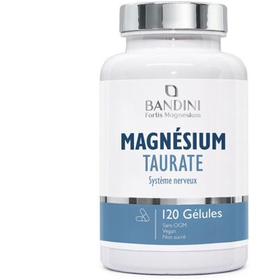 Bandini Taurate De Magnésium 120 Gélules 2000mg Par Portion Facile À Prendre - Publicité Bandini Taurate De Magnésium 120 Gélules 2000mg Par Portion Facile À Prendre - Publicité