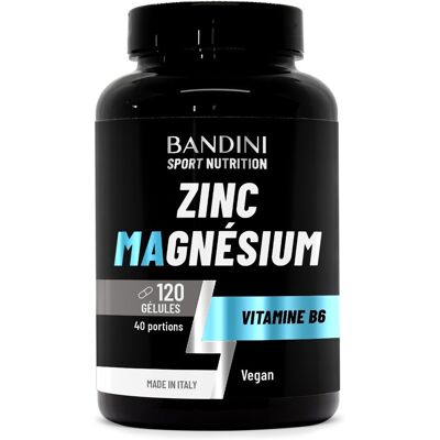 Zinc Magnésium Ultra 120 Gélules Complément Avec Dosage Optimal Bandini - Publicité Zinc Magnésium Ultra 120 Gélules Complément Avec Dosage Optimal Bandini - Publicité