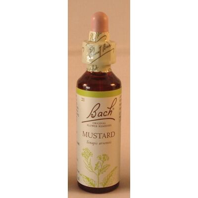 Bach Flower Remedies, Moutarde 20ml. Bbe 05/2027 - Publicité Bach Flower Remedies, Moutarde 20ml. Bbe 05/2027 - Publicité