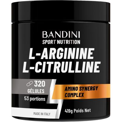 Bandini® L-Arginine + L-Citrulline 320 Gélules (1100 Mg Par Gélule), Arginine + - Publicité Bandini® L-Arginine + L-Citrulline 320 Gélules (1100 Mg Par Gélule), Arginine + - Publicité