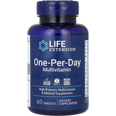 Life Extension Multivitamine 1 par jour - Vitamines et Minéraux Essentiels - Sans Gmo, Sans Gluten - 60 Comprimés - Publicité Life Extension Multivitamine 1 par jour - Vitamines et Minéraux Essentiels - Sans Gmo, Sans Gluten - 60 Comprimés - Publicité