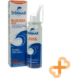 Sterimar Stérimar Nez Bouché 50ml Hypertonique Avec Eau De Mer Cuivrée Spray Nasal - Publicité Sterimar Stérimar Nez Bouché 50ml Hypertonique Avec Eau De Mer Cuivrée Spray Nasal - Publicité