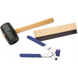 Kit de Pose de Carrelages Mejix - Maillet en Caoutchouc, Pince à Coupe Carrelages, Raclette en Caoutchouc - Publicité Kit de Pose de Carrelages Mejix - Maillet en Caoutchouc, Pince à Coupe Carrelages, Raclette en Caoutchouc - Publicité
