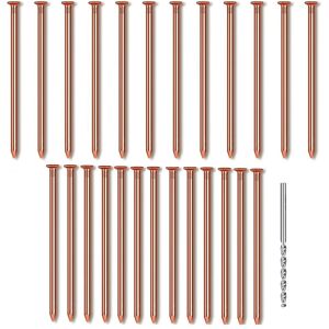 Eurowagens 25pcs Clous En Cuivre Pour Souches D'Arbre 314 Pouces Longs Clous En Cuivre Pur - Publicité Eurowagens 25pcs Clous En Cuivre Pour Souches D'Arbre 314 Pouces Longs Clous En Cuivre Pur - Publicité