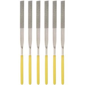 Uxcell Aiguille Fichiers 4mm X 160mm Plat Poignées Pour Métal Bois Marbre 6pcs - Publicité Uxcell Aiguille Fichiers 4mm X 160mm Plat Poignées Pour Métal Bois Marbre 6pcs - Publicité