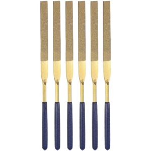 Uxcell Aiguille Fichiers 4.5x180mm Titane Revêtement Plat Poignées Pour 6pcs - Publicité Uxcell Aiguille Fichiers 4.5x180mm Titane Revêtement Plat Poignées Pour 6pcs - Publicité