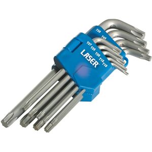 Ensemble de clés en étoile Laser T10-T50 - Coffret d'outils - Publicité Ensemble de clés en étoile Laser T10-T50 - Coffret d'outils - Publicité
