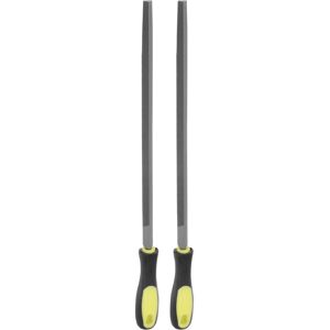 Uxcell 2pcs Triangulaire Fichier 12\" Haut Carbone Dureté Acier Coupe Râpe Pour Ébarbage - Publicité Uxcell 2pcs Triangulaire Fichier 12\" Haut Carbone Dureté Acier Coupe Râpe Pour Ébarbage - Publicité