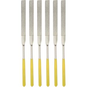 Uxcell Aiguille Fichiers 4.5mm X 180mm Plat Poignées Pour Métal Bois Marbre 6pcs - Publicité Uxcell Aiguille Fichiers 4.5mm X 180mm Plat Poignées Pour Métal Bois Marbre 6pcs - Publicité