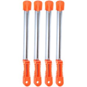 Uxcell 4pcs Tronçonneuse Fichier, 5/32\" (4mm) Râpe Double Coupe Affûtage Guide Poignée - Publicité Uxcell 4pcs Tronçonneuse Fichier, 5/32\" (4mm) Râpe Double Coupe Affûtage Guide Poignée - Publicité