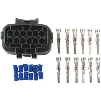 Connect Amp Econoseal J Series 12 Pin Male Connecteur Kit 52pc 37544 - Publicité Connect Amp Econoseal J Series 12 Pin Male Connecteur Kit 52pc 37544 - Publicité