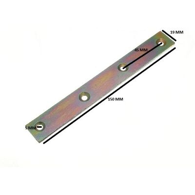 Onestopdiy Plat Réparations Connecteur Jonction Plaque 150mm X 19mm Yzp (Paquet 200) - Publicité Onestopdiy Plat Réparations Connecteur Jonction Plaque 150mm X 19mm Yzp (Paquet 200) - Publicité