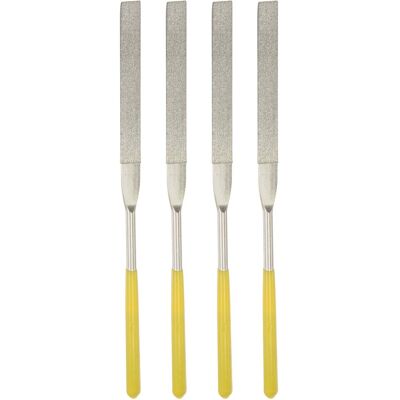 Uxcell Aiguille Fichiers 4.5mm X 180mm Plat Poignées Pour Métal Bois Marbre 4pcs - Publicité Uxcell Aiguille Fichiers 4.5mm X 180mm Plat Poignées Pour Métal Bois Marbre 4pcs - Publicité